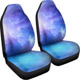 Blue Light Nebula Galaxy Space Print Universal Fit Car Seat Covers 102422