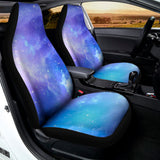 Blue Light Nebula Galaxy Space Print Universal Fit Car Seat Covers 102422