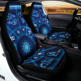 Blue Light Zodiac Circle Print Universal Fit Car Seat Covers 102422