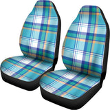 Blue Madras Pattern Print Universal Fit Car Seat Covers 102422