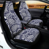 Blue Maori Polynesian Tribal Print Universal Fit Car Seat Covers 102422