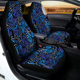 Blue Monarch Butterfly Wings Print Universal Fit Car Seat Covers 102422