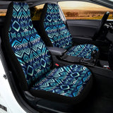 Blue Native Aztec Tribal Pattern Print Universal Fit Car Seat Covers 102422