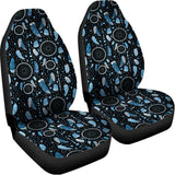 Blue Native Dream Catcher Pattern Print Universal Fit Car Seat Covers 102422