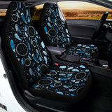 Blue Native Dream Catcher Pattern Print Universal Fit Car Seat Covers 102422