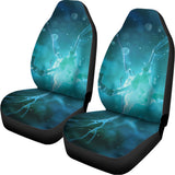 Blue Neurons In The Brain Print Universal Fit Car Seat Covers 102422