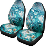 Blue Ocean Acid Melt Print Universal Fit Car Seat Covers 102422