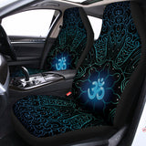 Blue Om Mandala Print Universal Fit Car Seat Covers 102422