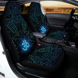 Blue Om Mandala Print Universal Fit Car Seat Covers 102422