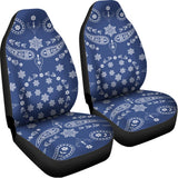 Blue Paisley Bandana Print Universal Fit Car Seat Covers 102422