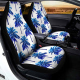 Blue Palm Tree Pattern Print Universal Fit Car Seat Covers 102422