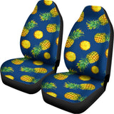 Blue Pineapple Pattern Print Universal Fit Car Seat Covers 102422
