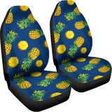 Blue Pineapple Pattern Print Universal Fit Car Seat Covers 102422