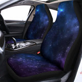 Blue Purple Cosmic Galaxy Space Print Universal Fit Car Seat Covers 102422