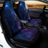 Blue Purple Cosmic Galaxy Space Print Universal Fit Car Seat Covers 102422