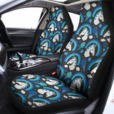 Blue Rainbow Unicorn Pattern Print Universal Fit Car Seat Covers 102422