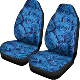 Blue Rose Print Universal Fit Car Seat Covers 102422