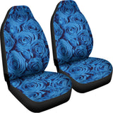 Blue Rose Print Universal Fit Car Seat Covers 102422