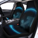 Blue Sagittarius Zodiac Sign Print Universal Fit Car Seat Covers 102422