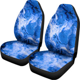 Blue Sapphire Marble Print Universal Fit Car Seat Covers 102422