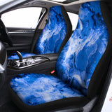 Blue Sapphire Marble Print Universal Fit Car Seat Covers 102422