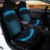 Blue Scorpio Zodiac Sign Print Universal Fit Car Seat Covers 102422