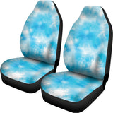 Blue Shibori Tie Dye Print Universal Fit Car Seat Covers 102422