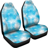 Blue Shibori Tie Dye Print Universal Fit Car Seat Covers 102422