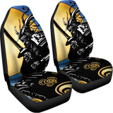 Blue Sky And Golden Sun Samurai Print Universal Fit Car Seat Covers 102422