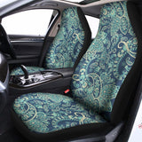 Blue Sky Paisley Bohemian Pattern Print Universal Fit Car Seat Covers 102422