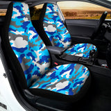 Blue Snow Camouflage Print Universal Fit Car Seat Covers 102422