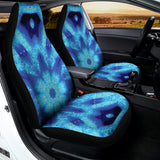 Blue Snowflake Kaleidoscope Print Universal Fit Car Seat Covers 102422