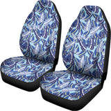 Blue Spring Butterfly Pattern Print Universal Fit Car Seat Covers 102422