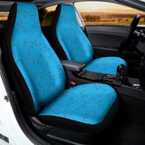 Blue Stethoscope Pattern Print Universal Fit Car Seat Covers 102422