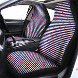 Blue Striped Nautical Anchor Print Universal Fit Car Seat Covers 102422