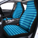Blue Striped Pattern Print Universal Fit Car Seat Covers 102422