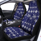 Blue Summer Coconut Pattern Print Universal Fit Car Seat Covers 102422