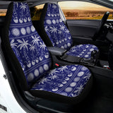 Blue Summer Coconut Pattern Print Universal Fit Car Seat Covers 102422