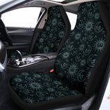 Blue Sun And Moon Pattern Print Universal Fit Car Seat Covers 102422