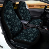 Blue Sun And Moon Pattern Print Universal Fit Car Seat Covers 102422