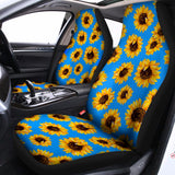 Blue Sunflower Pattern Print Universal Fit Car Seat Covers 102422