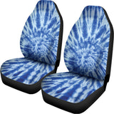 Blue Tie Dye Print Universal Fit Car Seat Covers 102422