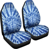 Blue Tie Dye Print Universal Fit Car Seat Covers 102422