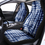 Blue Tie Dye Shibori Print Universal Fit Car Seat Covers 102422