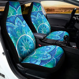 Blue Vishuddha Chakra Mandala Print Universal Fit Car Seat Covers 102422