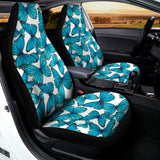 Blue Watercolor Butterfly Pattern Print Universal Fit Car Seat Covers 102422