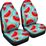 Blue Watermelon Pieces Pattern Print Universal Fit Car Seat Covers 102422