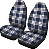 Blue White And Red Tartan Pattern Print Universal Fit Car Seat Covers 102422