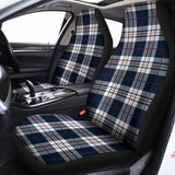 Blue White And Red Tartan Pattern Print Universal Fit Car Seat Covers 102422