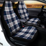 Blue White And Red Tartan Pattern Print Universal Fit Car Seat Covers 102422